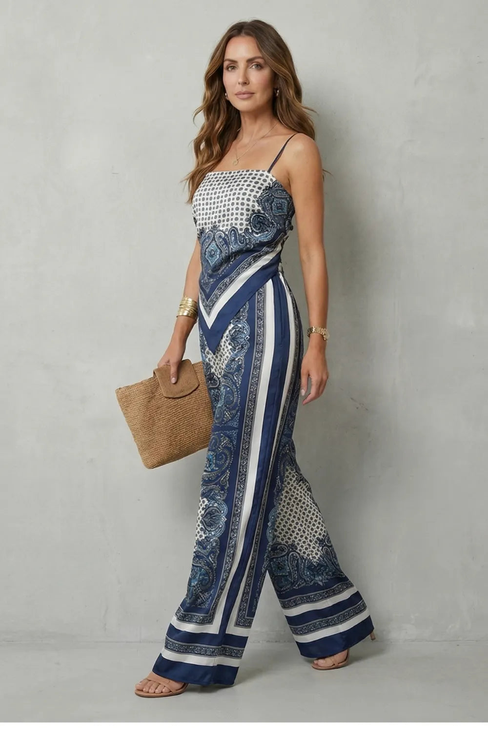 Ornate printed flow – Two piece set