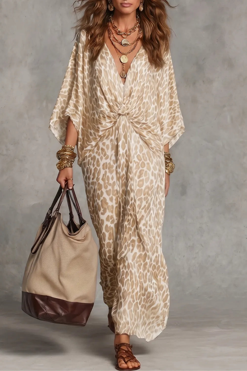 Wild elegance drape – Maxi dress