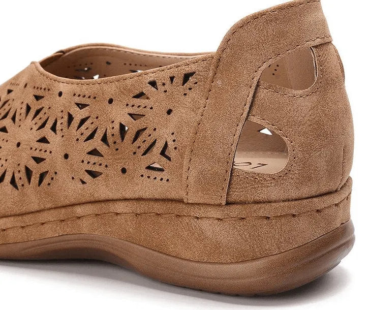 Faux Leather Elastic Comfy 2026 Women Slip On Sandals-70% off today!