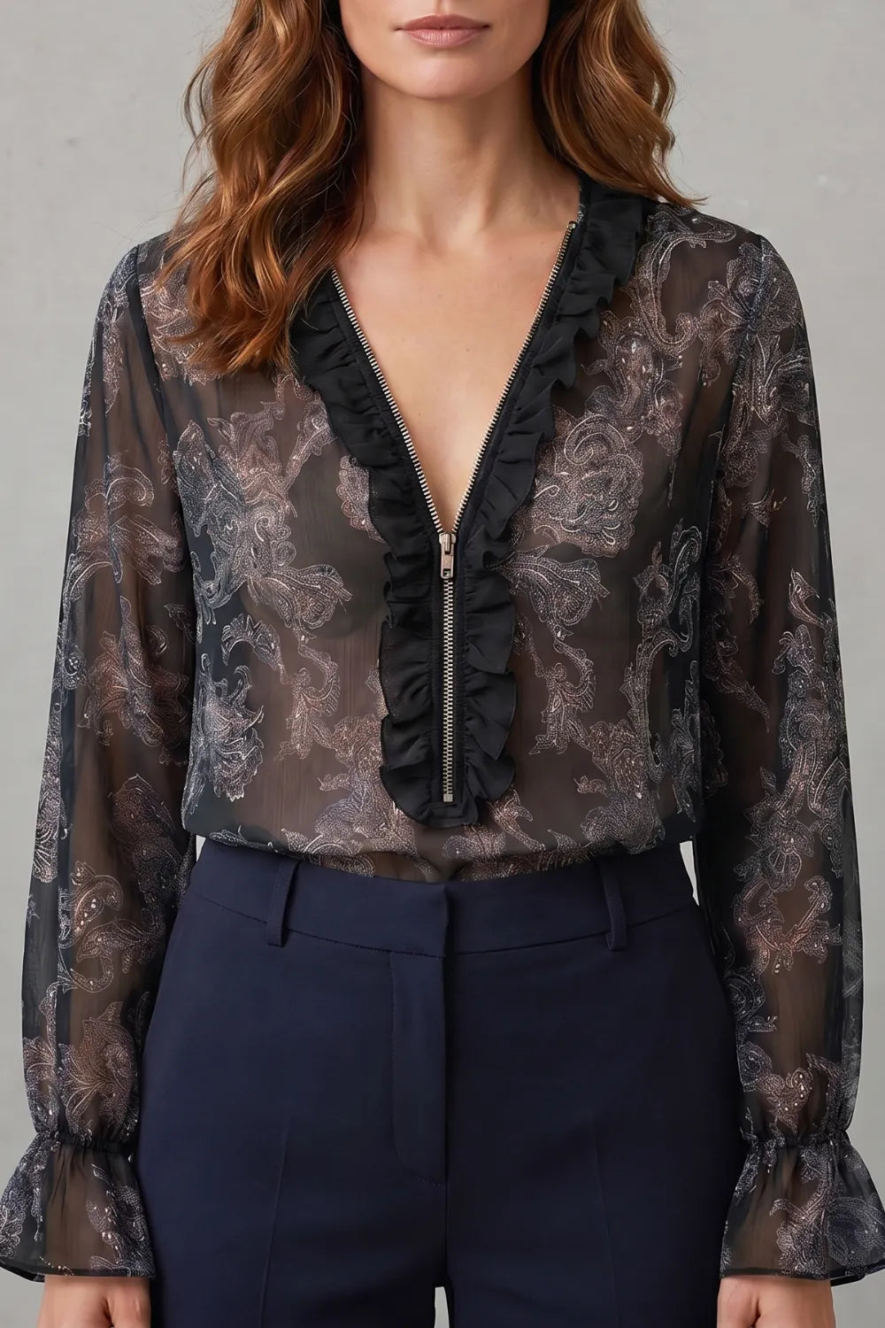 Paisley romance allure – Chiffon blouse