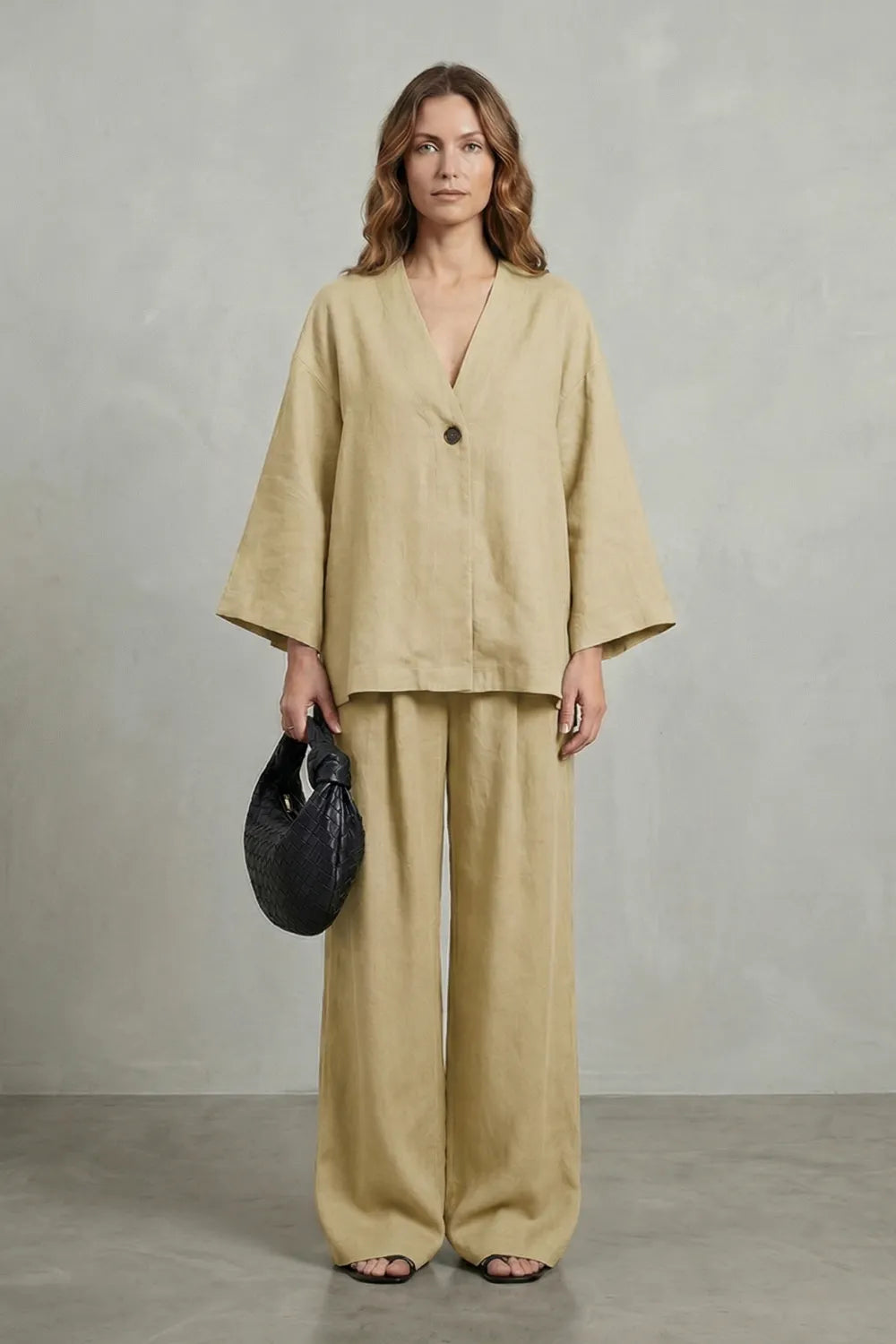 Relaxed wrap silhouette – Two piece set