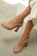 STRAPPY MID-HEEL SANDALS