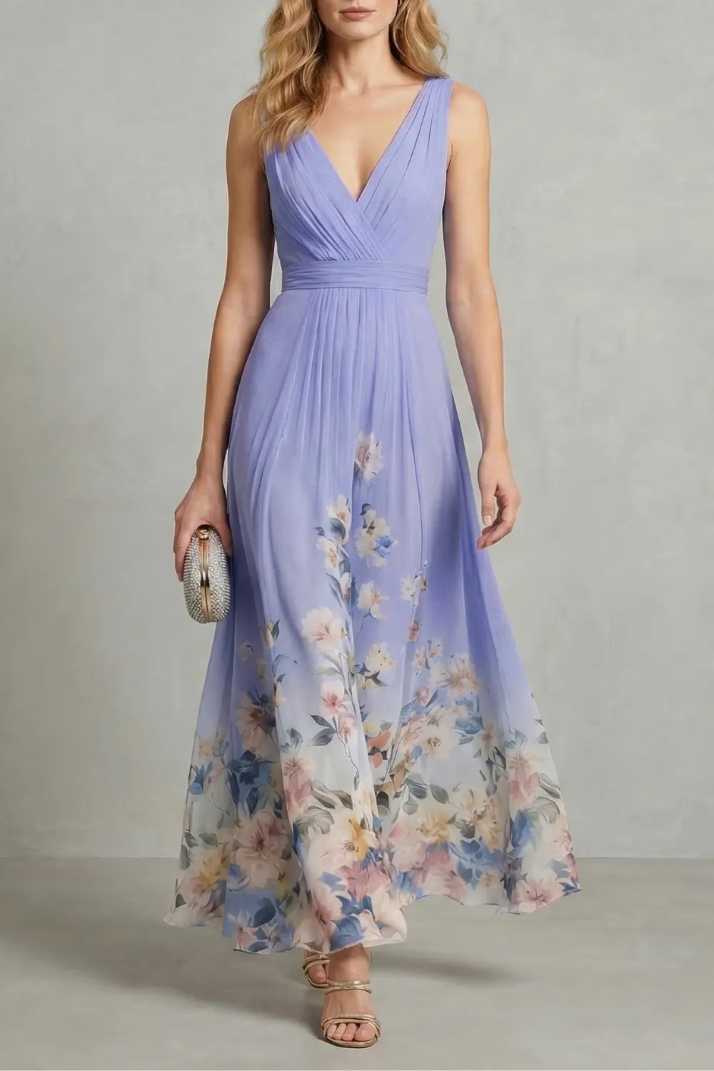 Romantic floral ombre – Maxi dress