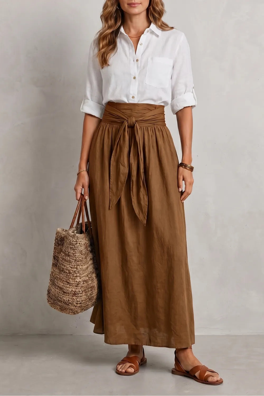 Effortless resort elegance – Maxi skirt set