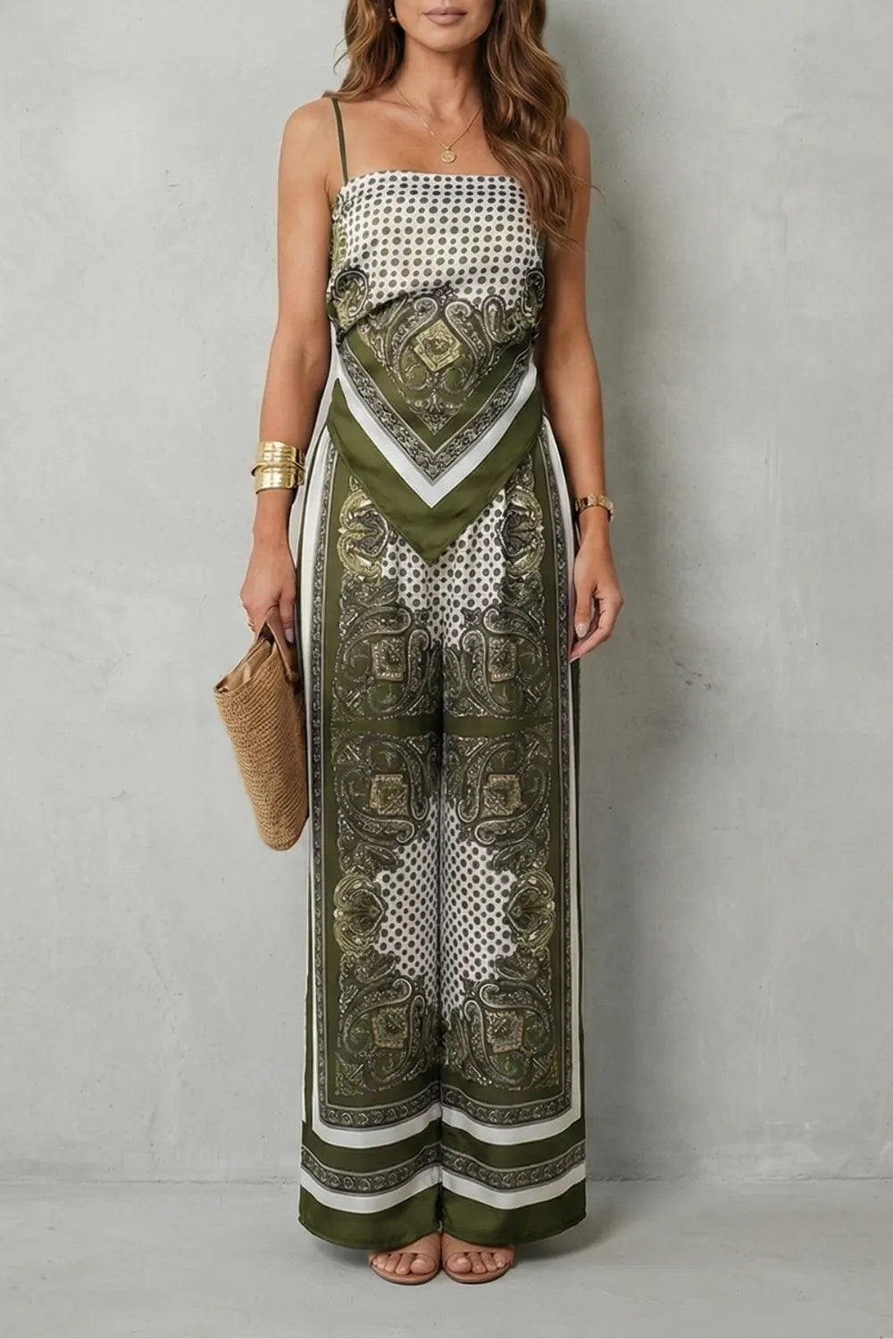 Ornate printed flow – Two piece set