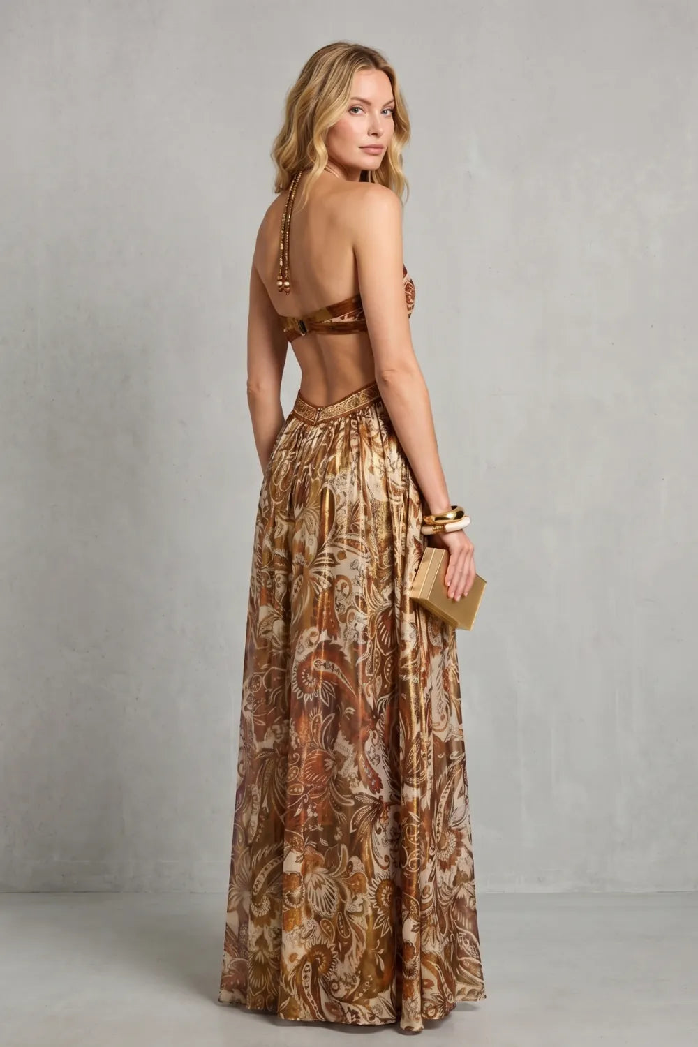 Paisley halter flow – Maxi dress
