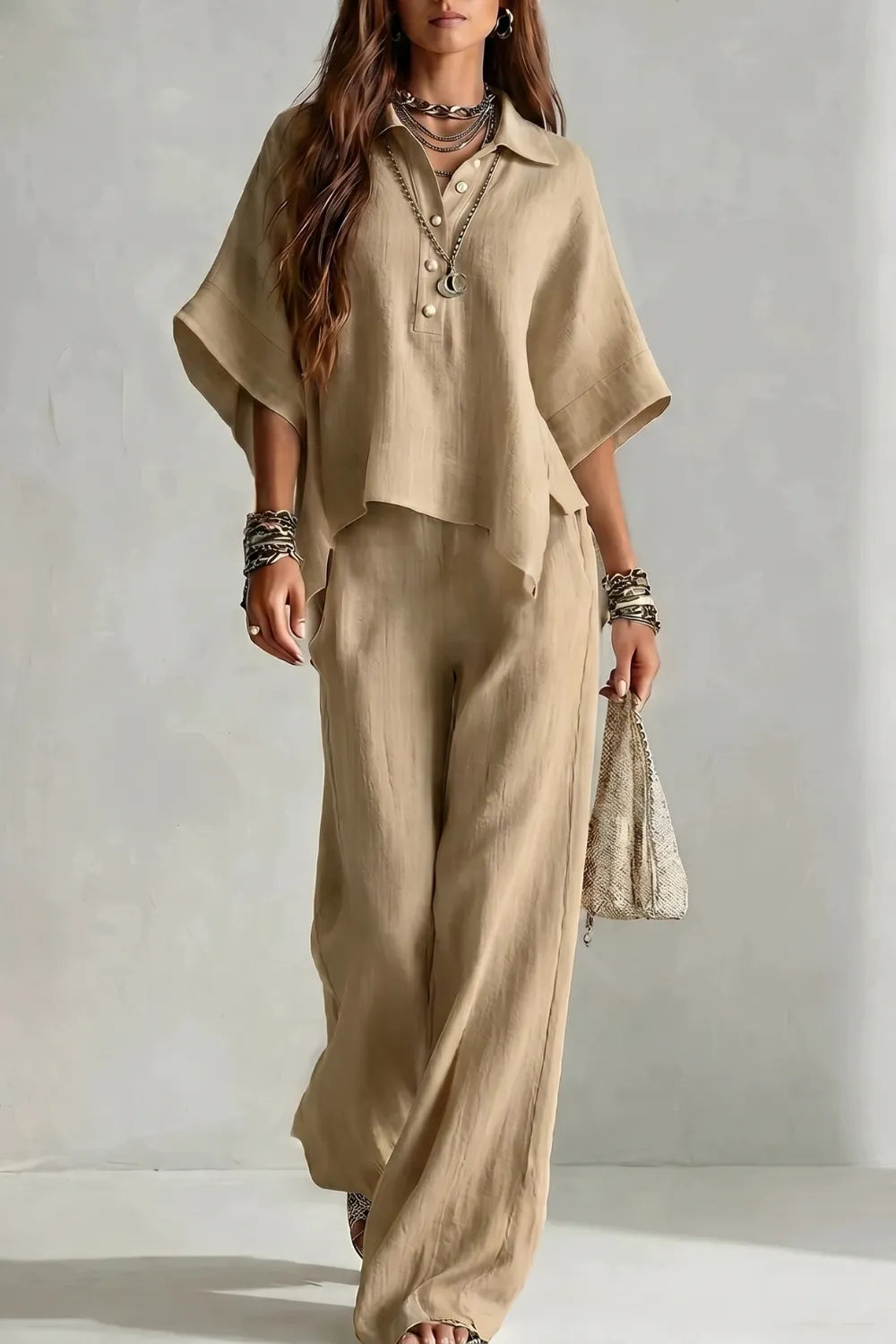 Relaxed resort elegance – Trouser set