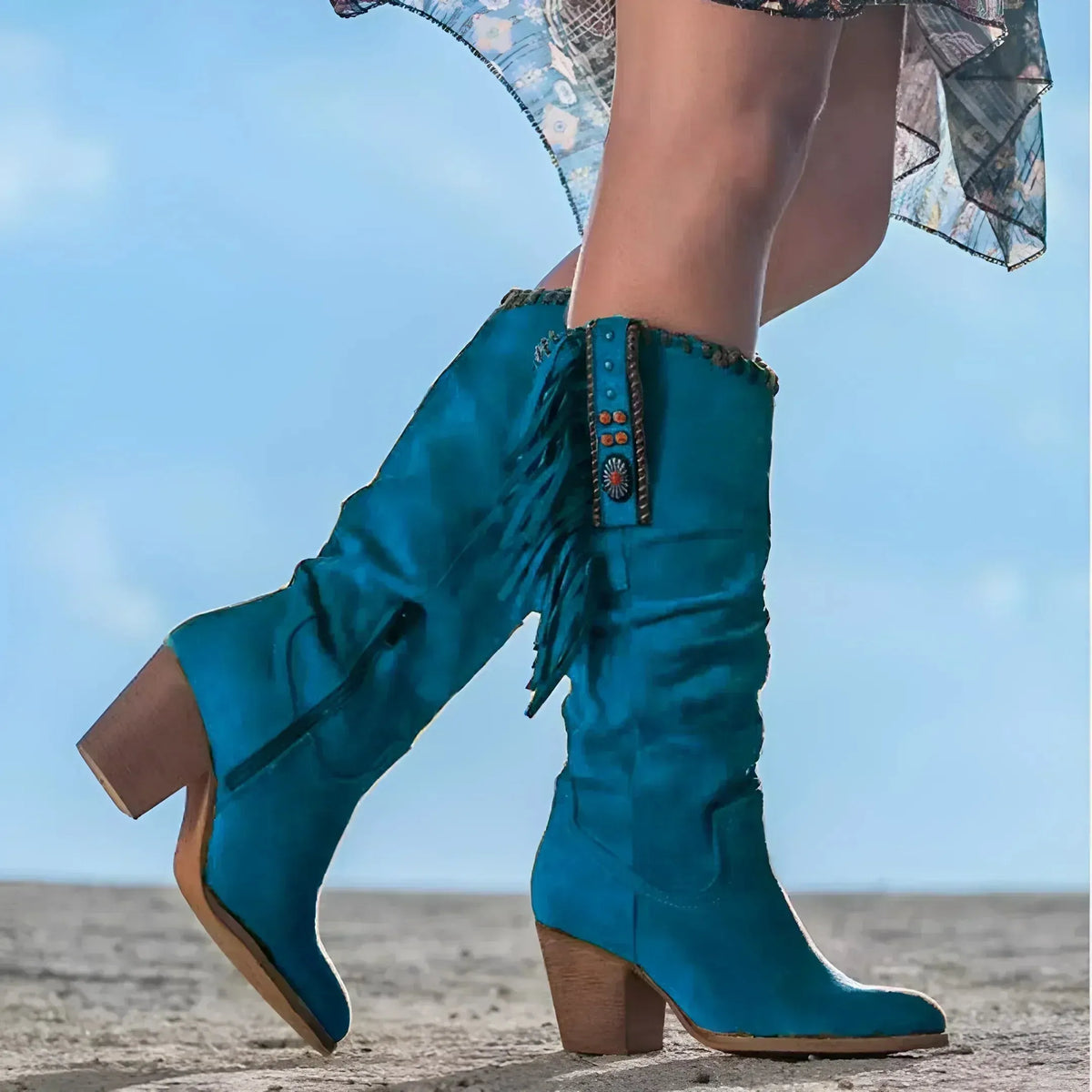 HARLOW? - Classic Western Fringe Boots