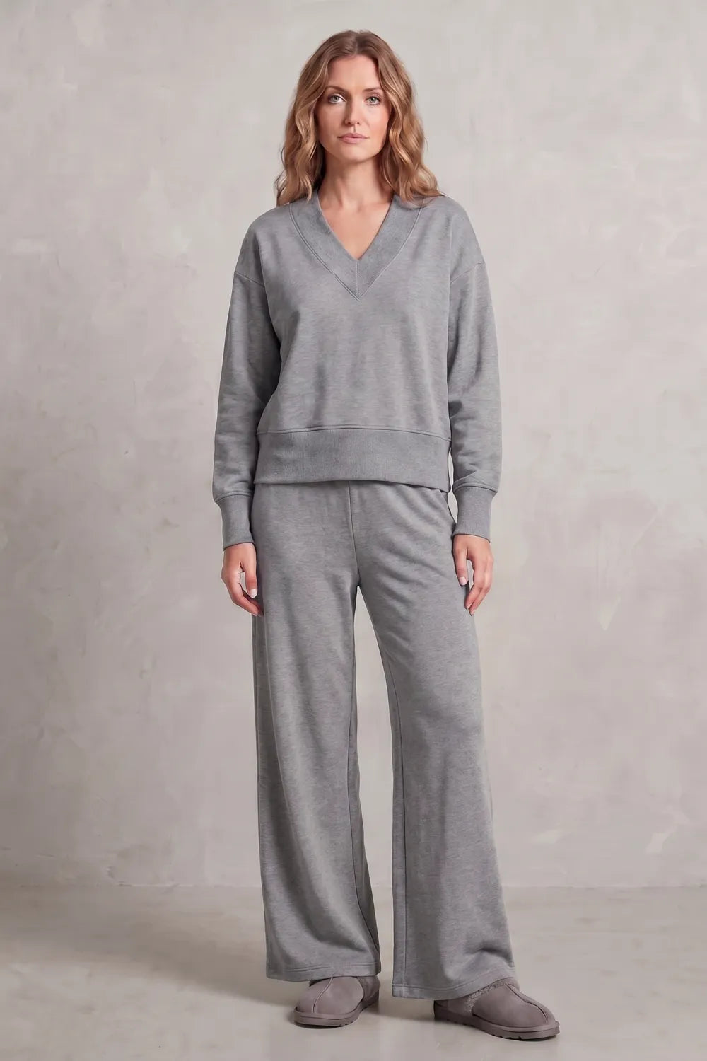 Relaxed fit – Wide-leg lounge set