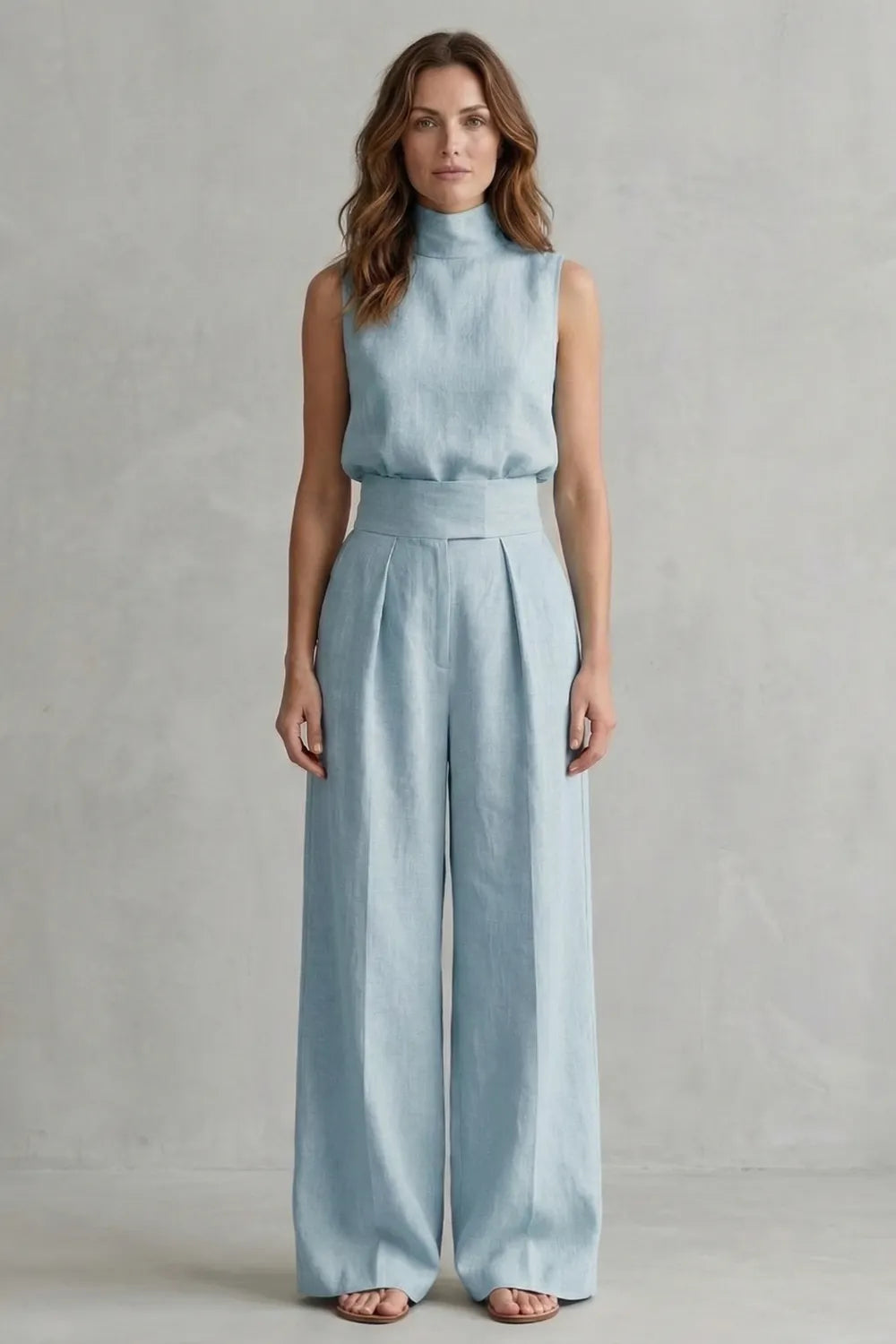 Minimalist elegance – Wide leg trouser set