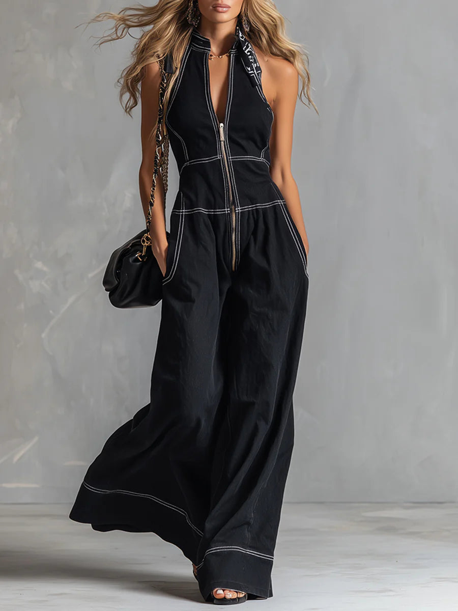 ?? Casual Zippered Cotton Jumpsuit — The Ultimate Everyday Must-Have