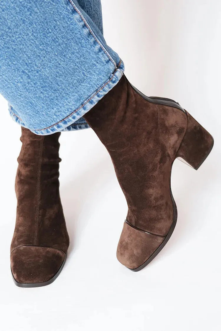 Lily | Elegant Suede Ankle Boots