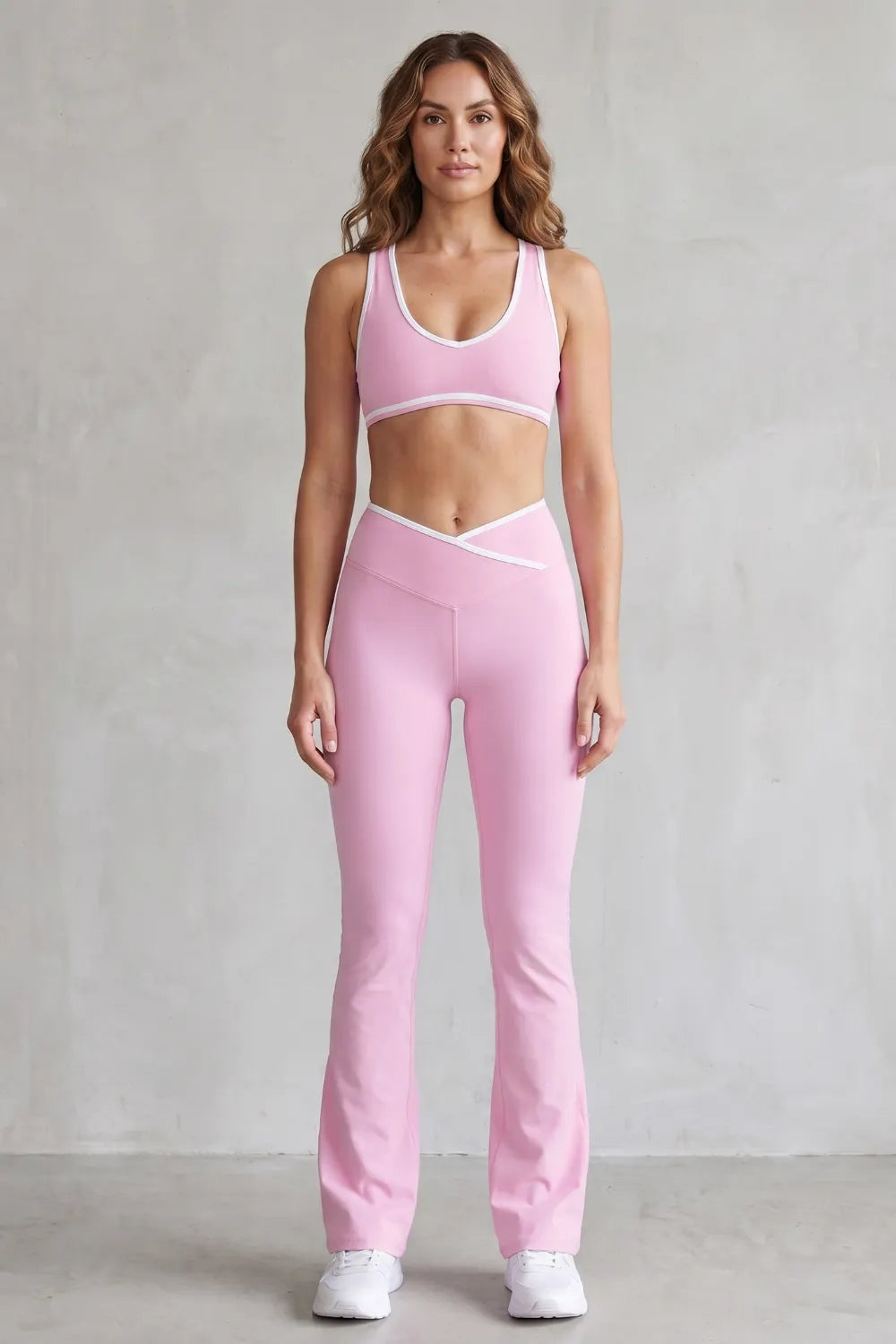 Sculpting contrast trim – Activewear set
