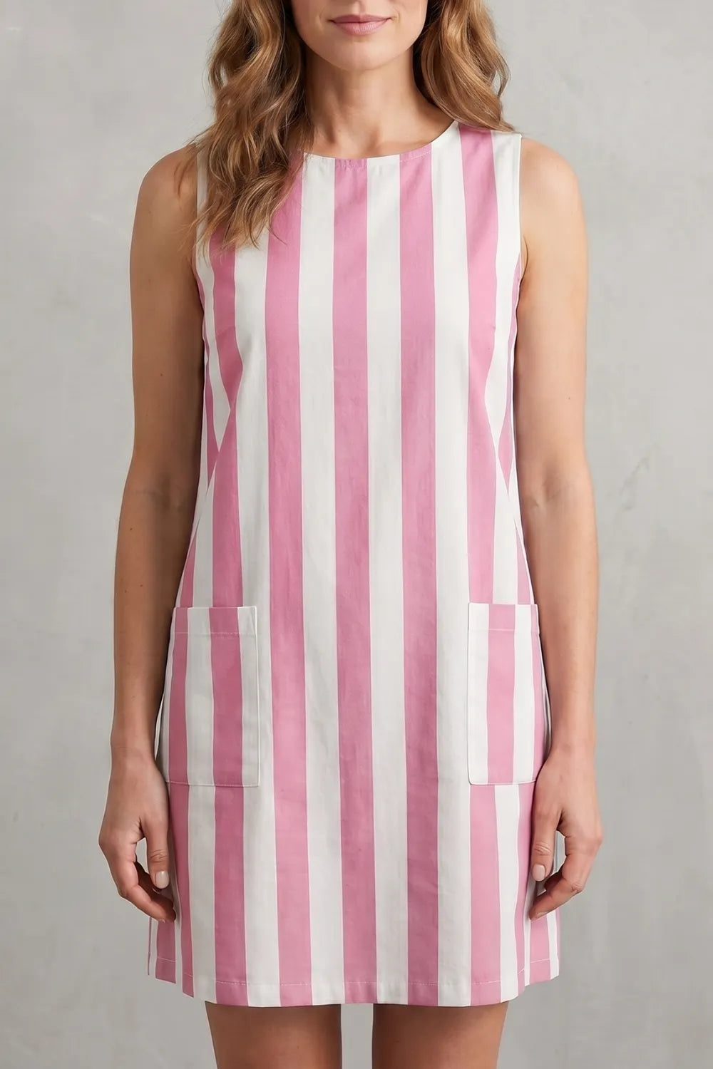 Monochrome striped charm – Mini dress