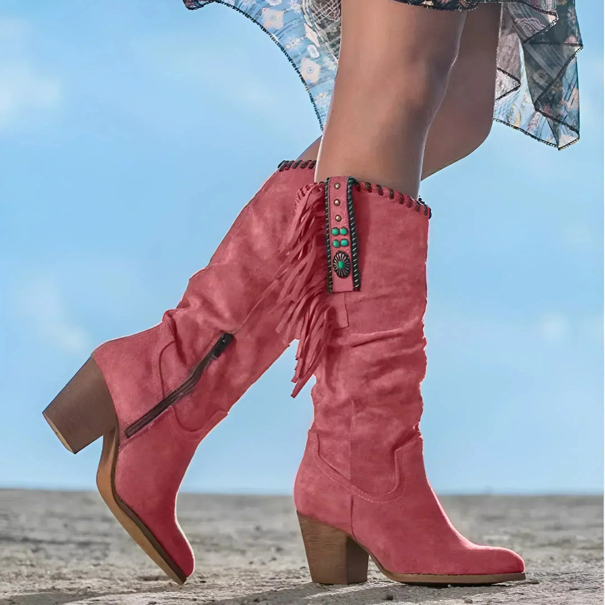 HARLOW? - Classic Western Fringe Boots
