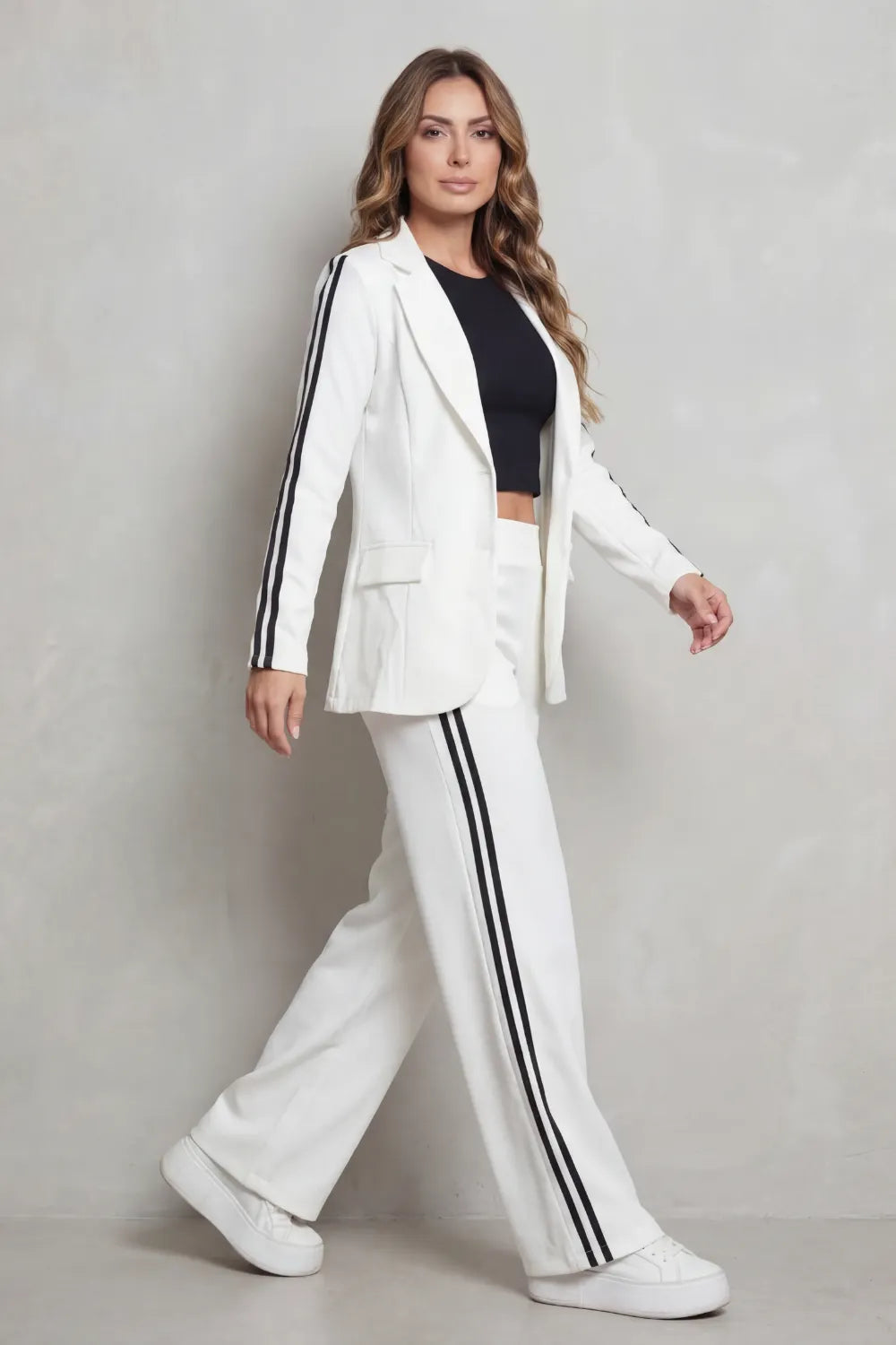 Stripe detail – Sporty elegance set