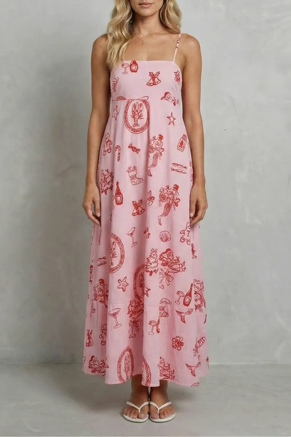 Playful print charm – Maxi dress