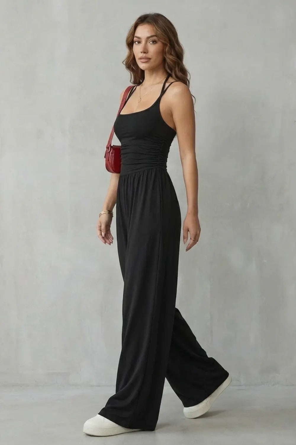 Double strap fit – Wide-leg jumpsuit