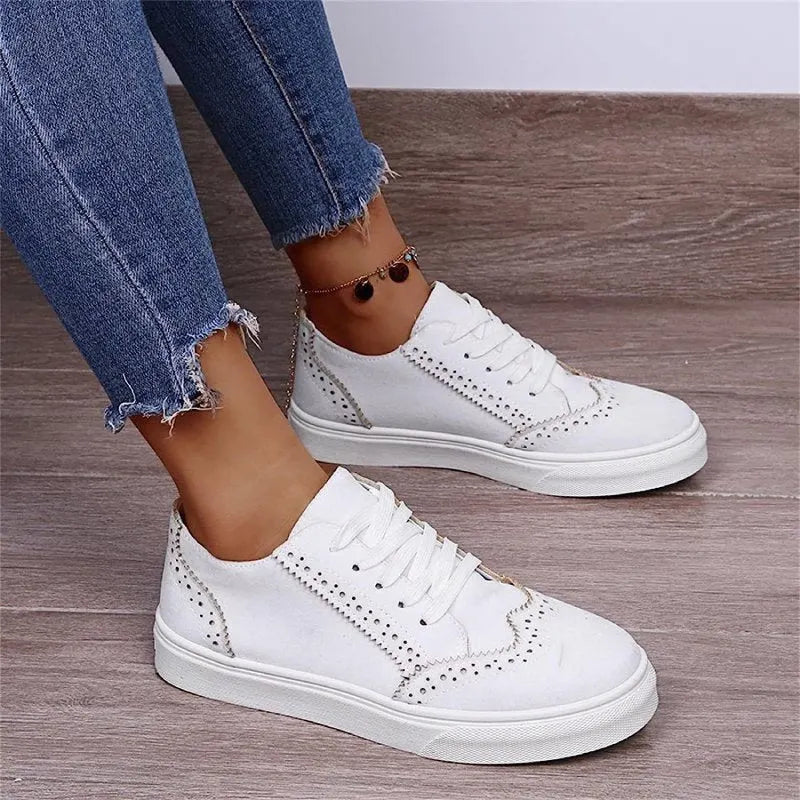 Best Orthopedic Women Shoes Comfy Anti-shock Round Toe Sneakers Vintage Design