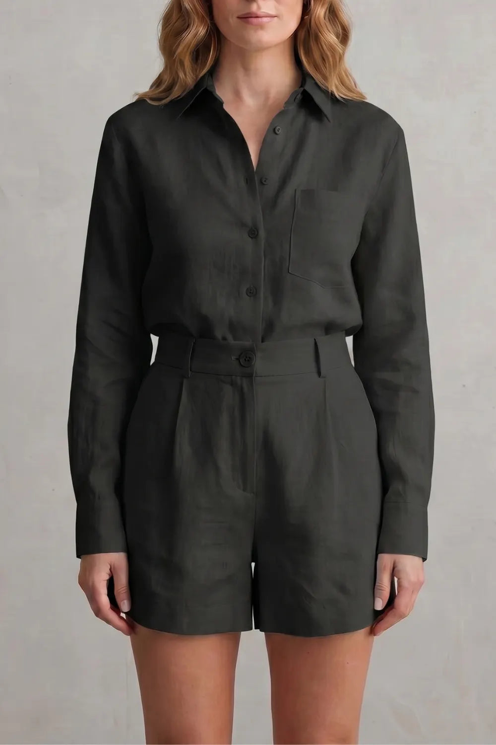 Relaxed linen elegance – Two piece set