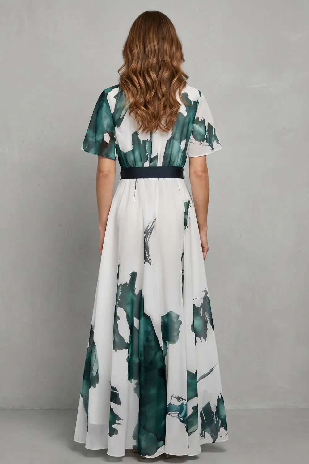 Watercolour print grace – Maxi dress