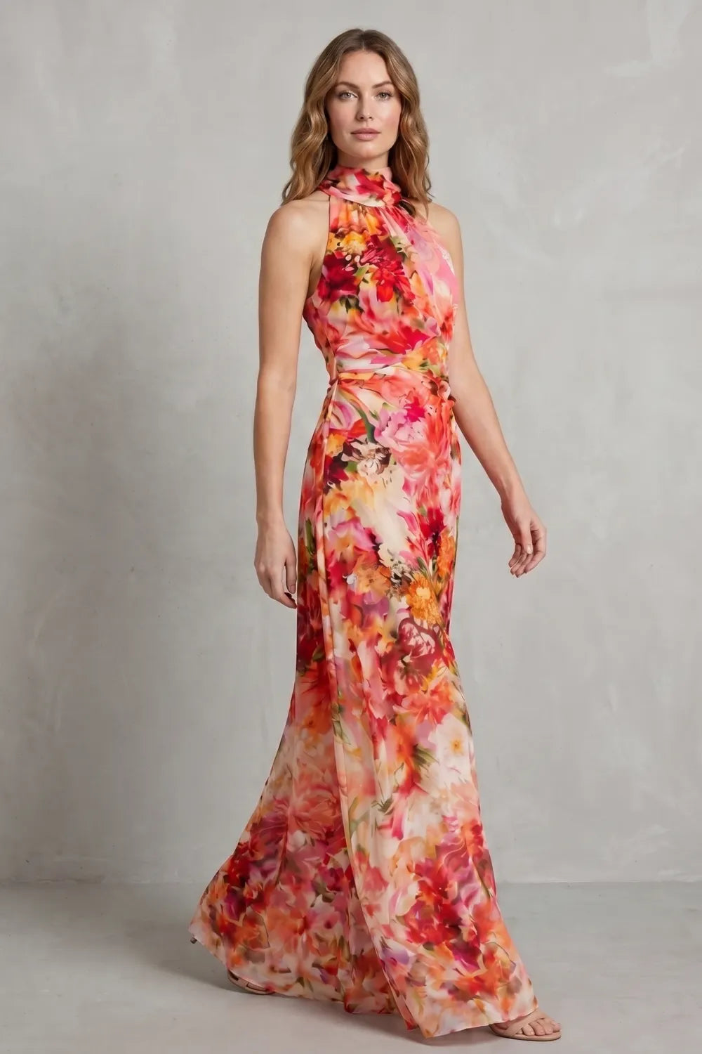 Romantic floral allure – Maxi dress