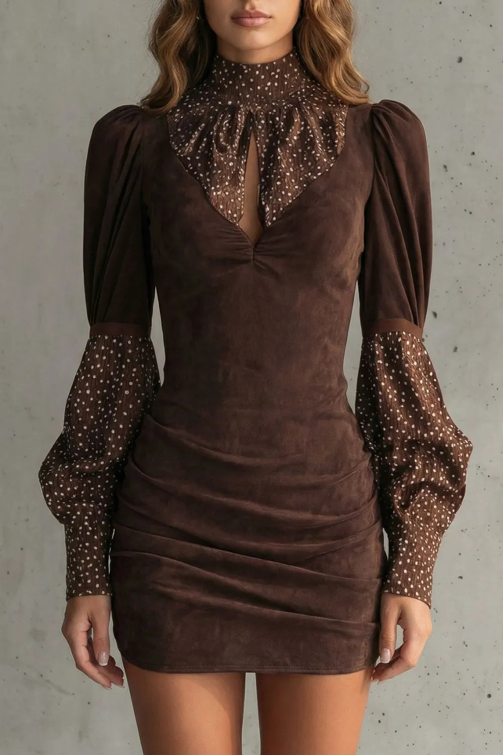 Vintage puff sleeve – Mini dress