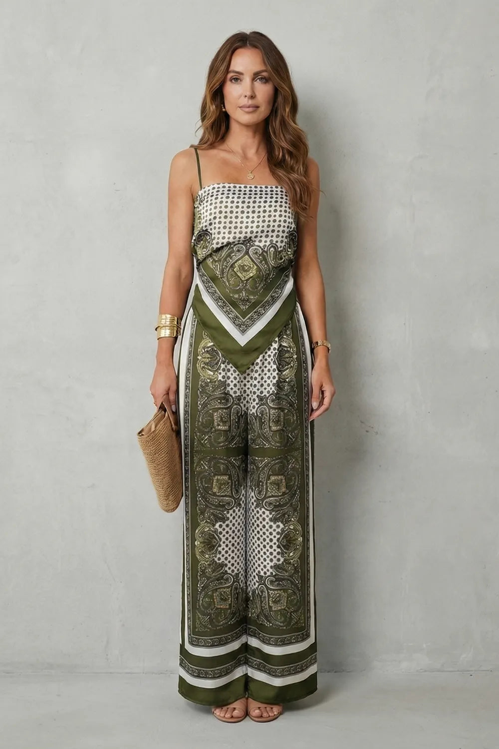 Ornate printed flow – Two piece set
