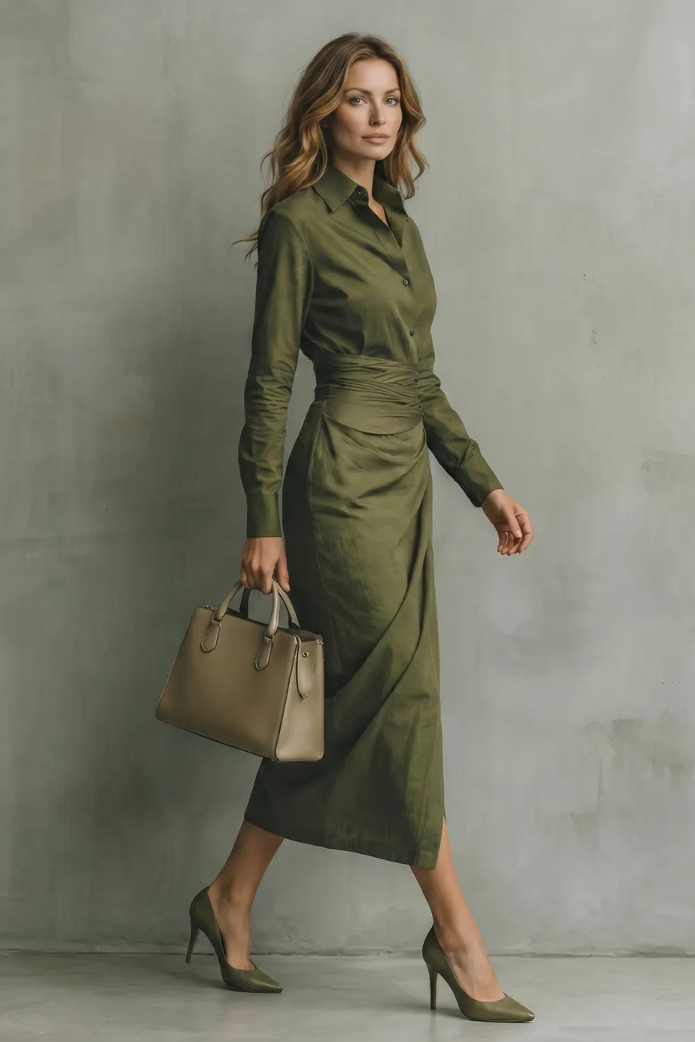 Draped waist refinement – Maxi dress