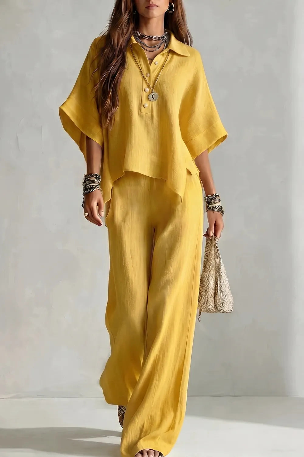 Relaxed resort elegance – Trouser set
