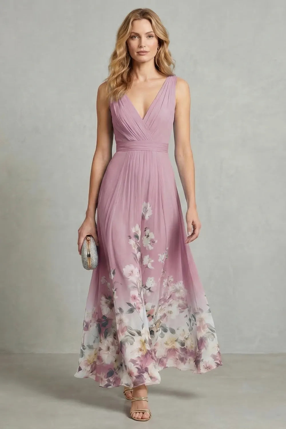 Romantic floral ombre – Maxi dress