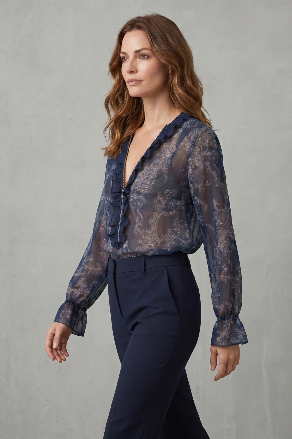 Paisley romance allure – Chiffon blouse