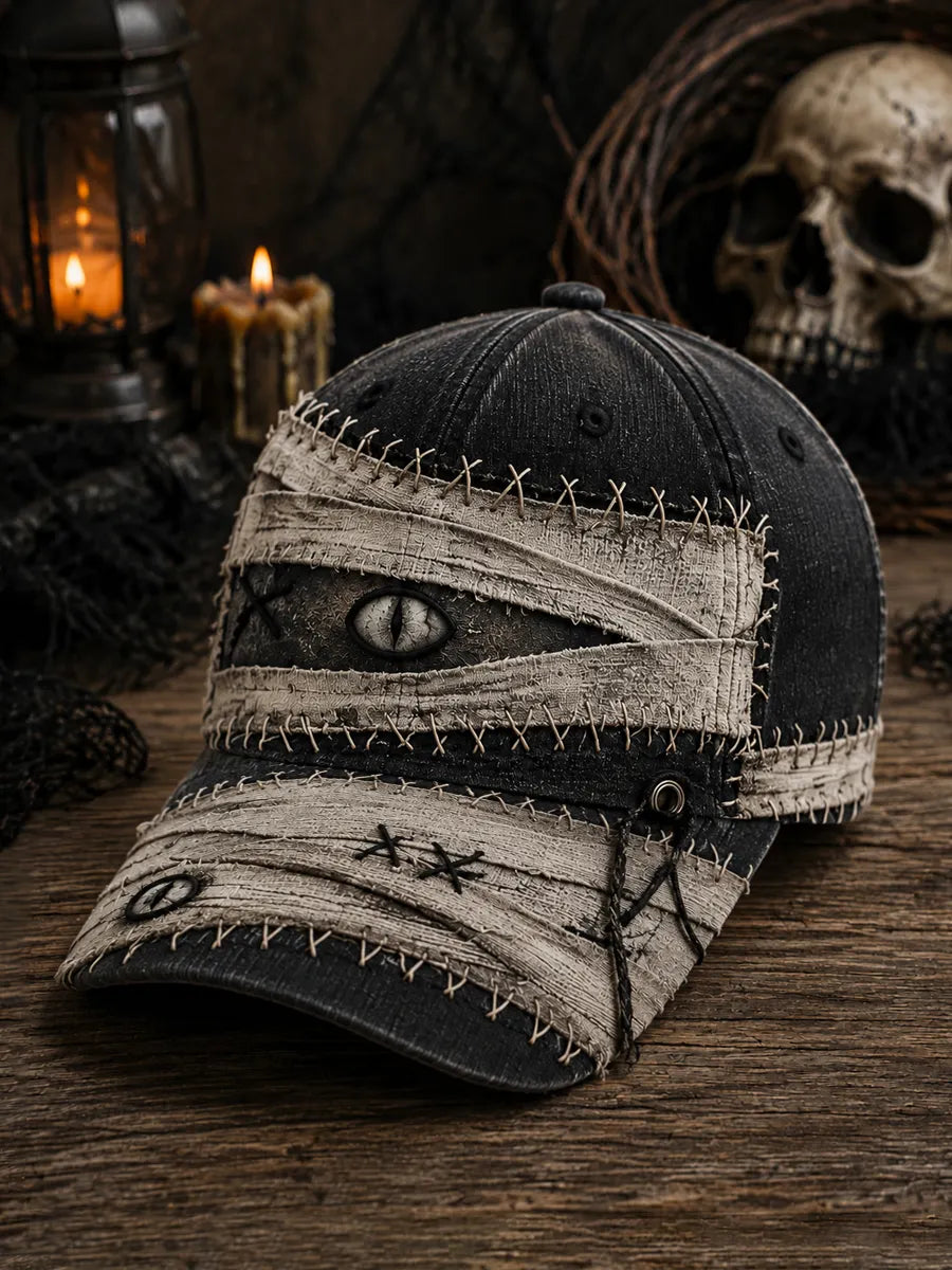 Retro Funny Halloween Art Print Casual Baseball Cap