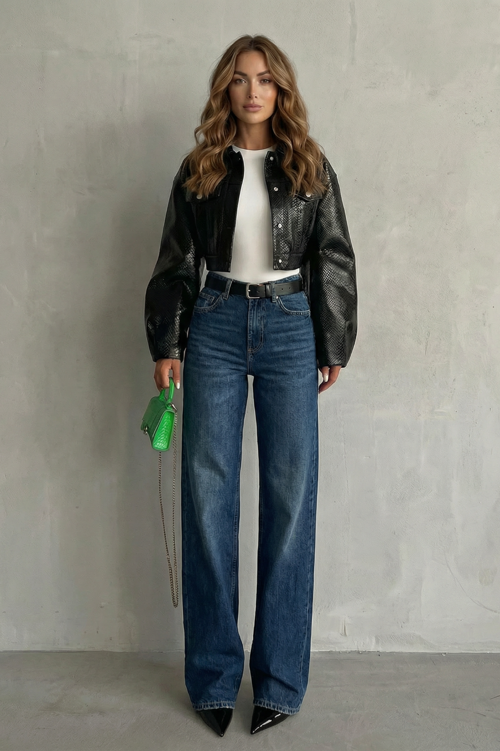 Effortless straight silhouette – Mid rise jeans