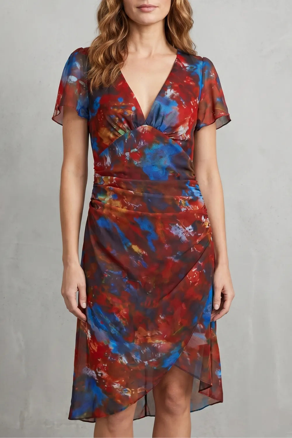 Abstract bohemian allure – Midi dress
