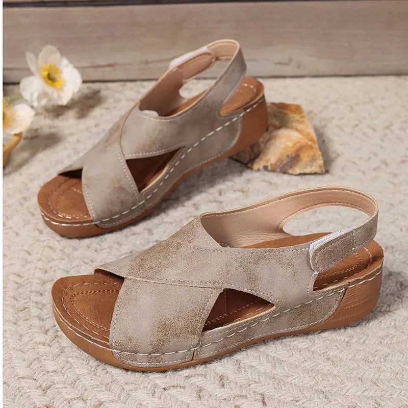 Women's platform casual open-toe orthopedic sandals