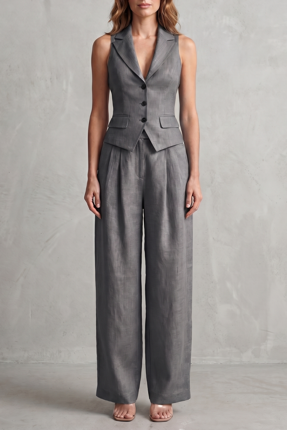 Tailored elegance – Two-piece trouser set