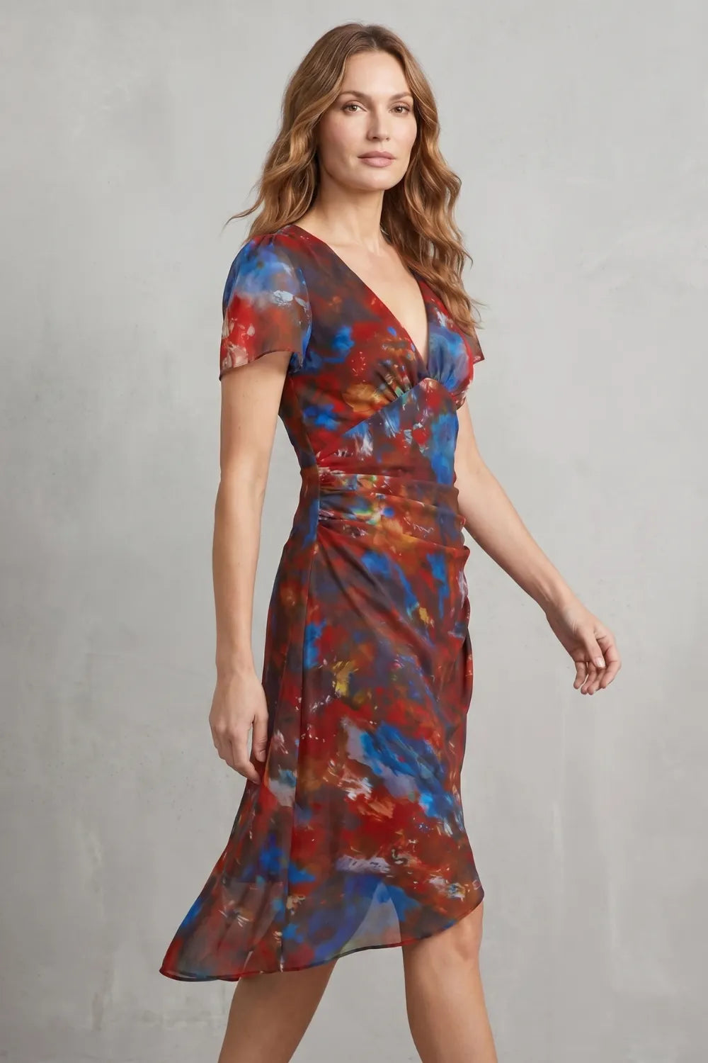 Abstract bohemian allure – Midi dress