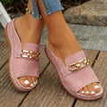 Newly upgraded women's wedge-heeled platform orthotic slippers
