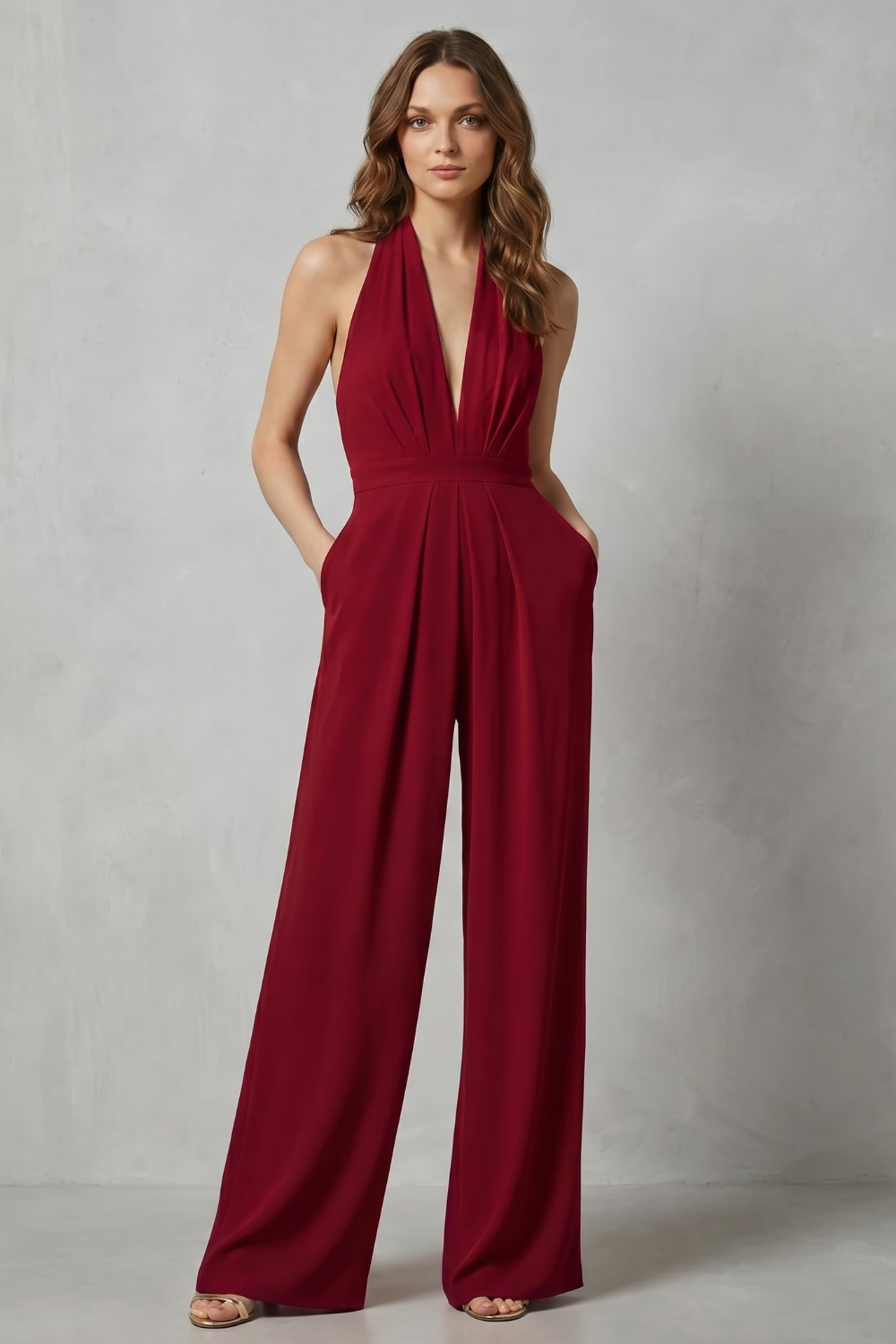 Backless Halter Jumpsuit – Bold Summer Glamour