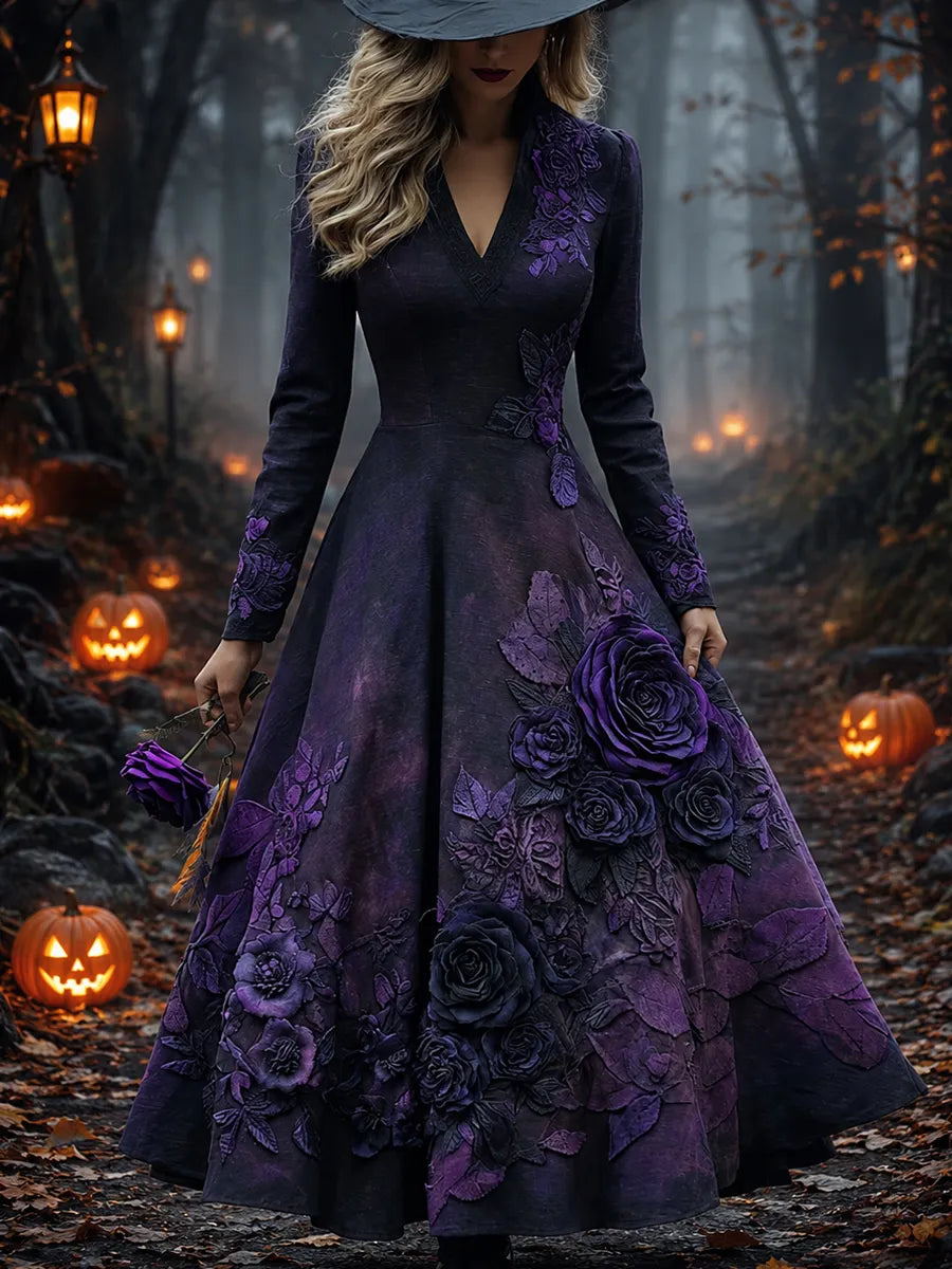 Women's Halloween Funny Art Print Dress