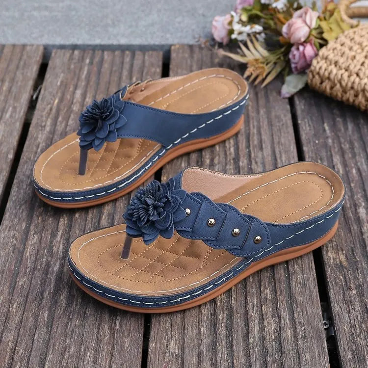 Women's Comfort Orthopedic Floral Wedge Sandals