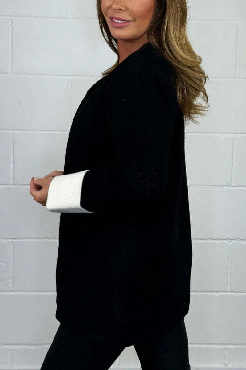 Women's Casual Solid Color Pockets Jacket