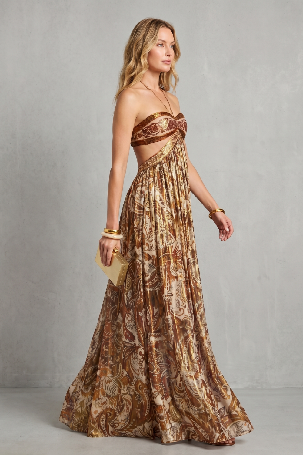Paisley halter flow – Maxi dress