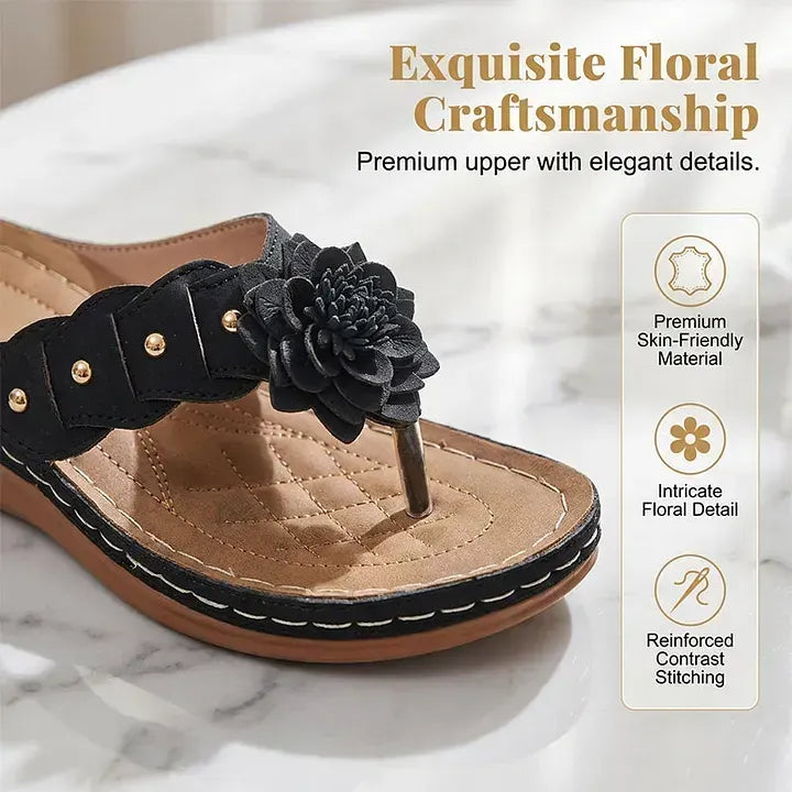 Women's Comfort Orthopedic Floral Wedge Sandals