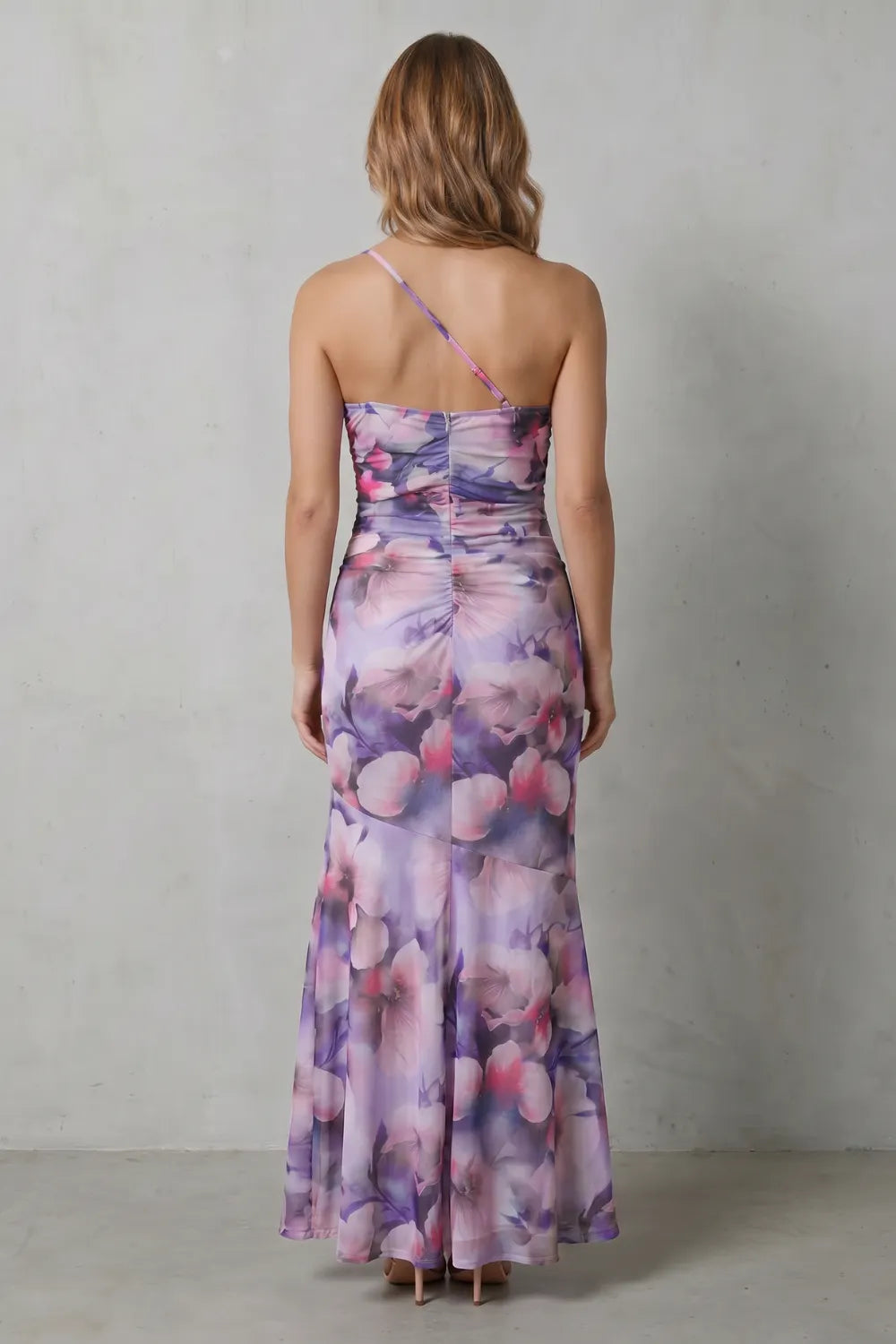 Floral elegance – Women’s One-Shoulder Maxi Dress