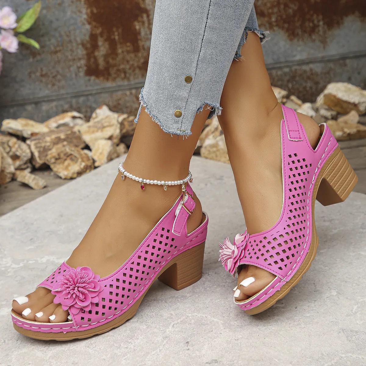New Women's Floral Orthopedic Sandals