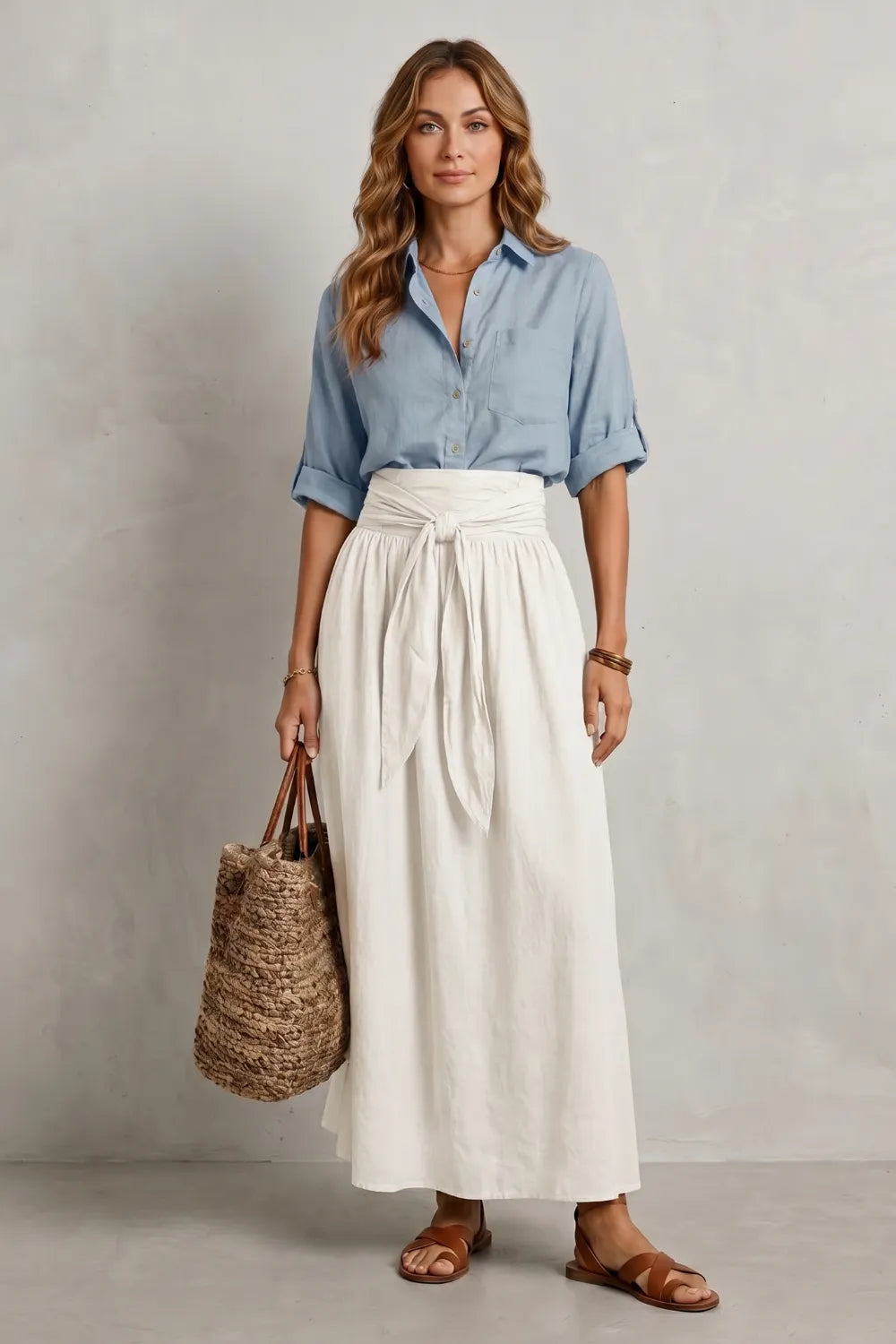 Effortless resort elegance – Maxi skirt set