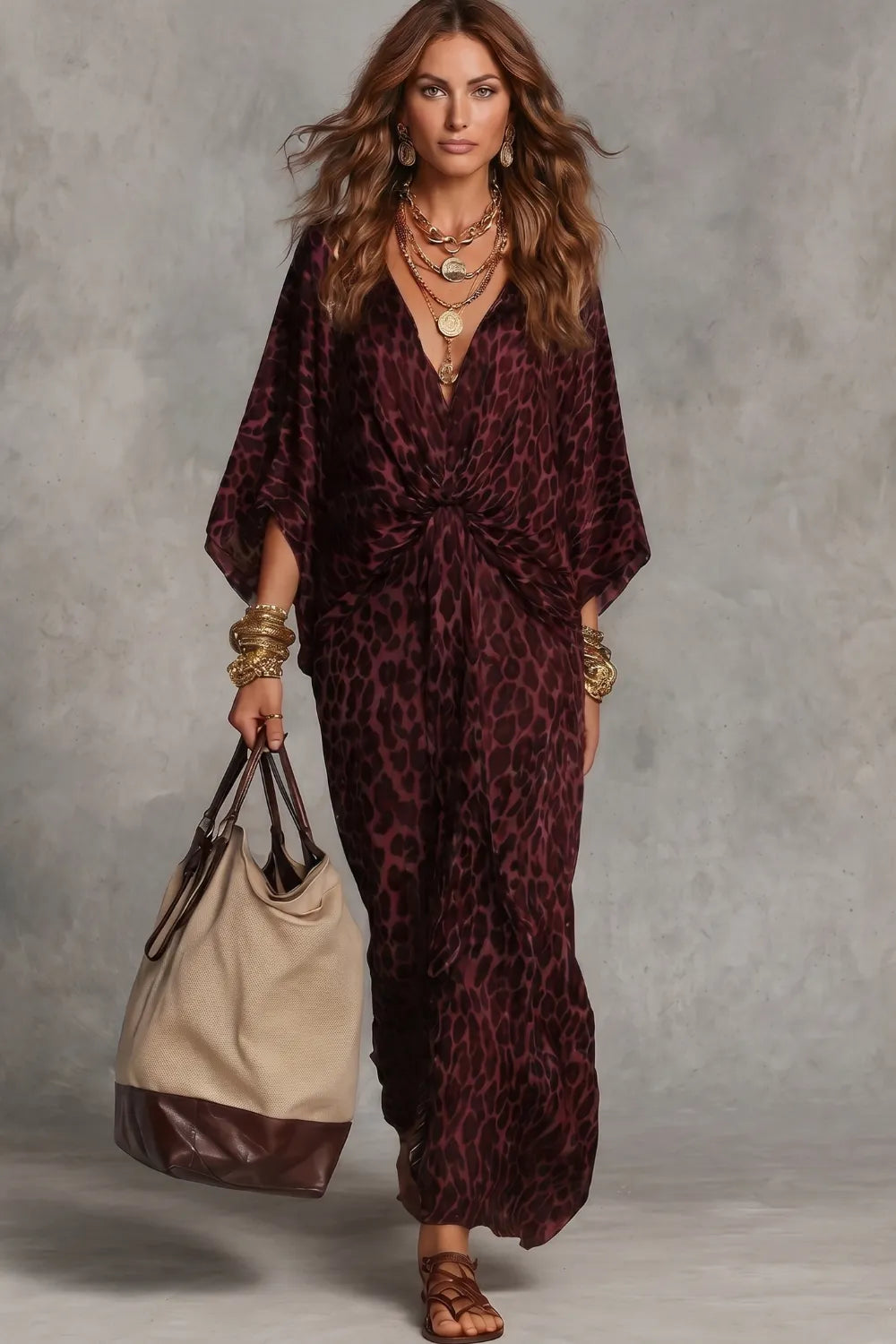 Wild elegance drape – Maxi dress