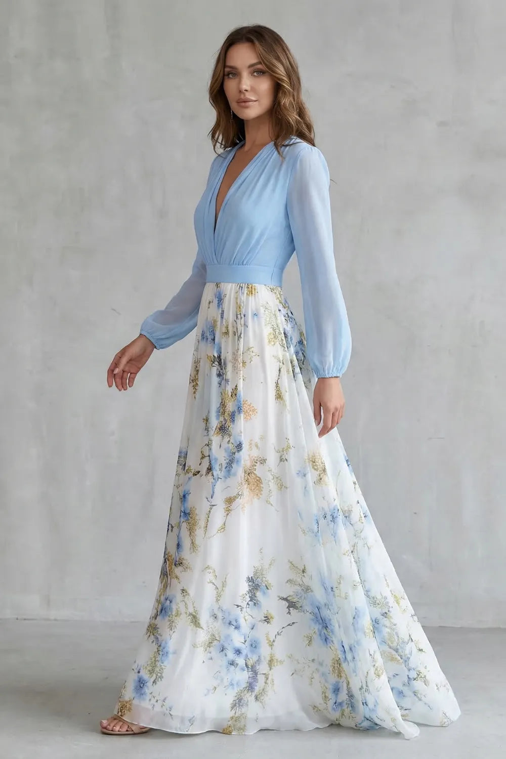 Romantic flow – Floral maxi dress